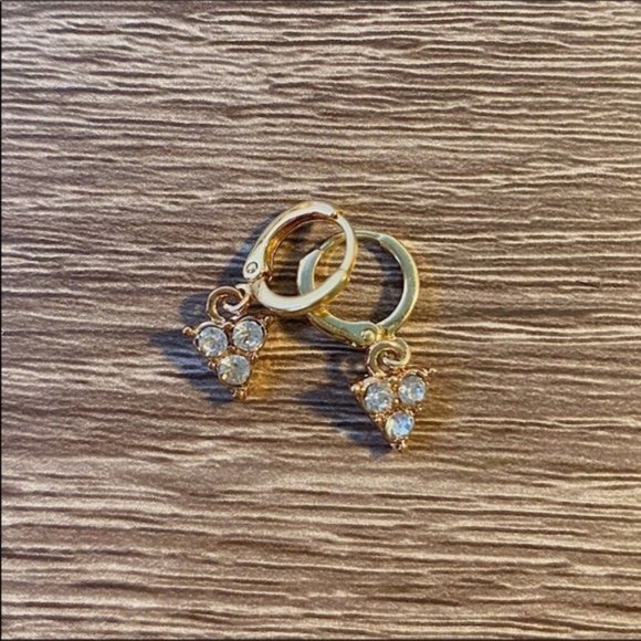 NWOT Anthro BaubleBar Crystal Drop Earrings - Picture 2 of 3